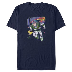Men's Lightyear Buzz and Sox Protecting The Galaxy T-Shirt - 1 of 4