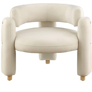 NicBex Accent Chair, Armchair with Upholstered Fabric Comfy Chair for Living Room, Bedroom - 1 of 4