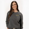 Simply Sage Market Embroidered Merry Typewriter Lightweight Garment Dyed Sweatshirt - 3 of 4