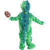Joyfy Kids Dinosaur Halloween Jumpsuit with Hood Costume, T-Rex Full Body Outfits with Plush Egg for Boys Girls Dress Up Party - 3 of 3