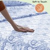 6 Piece Sheet Sets Paisley Printed Sheets Set Ultra Soft Deep Pocket Microfiber Bed Sheets - Lux Decor Collection - 3 of 4