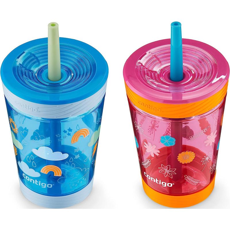 Contigo Kid's 14 oz. Spill-Proof Tumbler with Straw 2-Pack, 2 of 3
