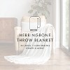 Soft Herringbone Throw Blanket With Fringe 50" X 60" - Becky Cameron - 4 of 4
