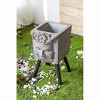 Gulches Greek God Statue Planter with Legs - 11" x 13" x 22" for Indoor & Outdoor Elegance - 3 of 4