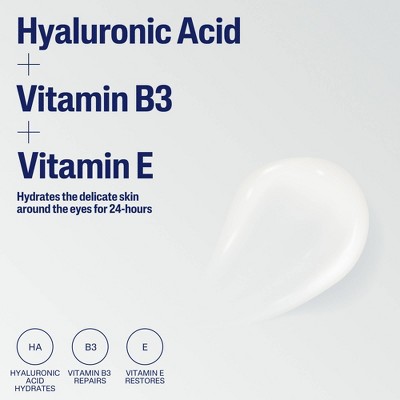 Cetaphil Hydrating Eye Gel with Hyaluronic Acid - 0.5 fl oz: For Sensitive & Dry Skin, Unscented, Cream Formula