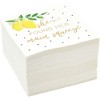 Sparkle and Bash 100 Pack She Found Her Main Squeeze Napkins, Lemon Party Supplies for Bridal Shower - 3 of 4