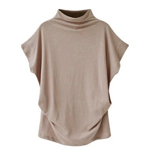 Womens Short Sleeve T Shirts Short Dolman Sleeve Tops Mock Neck T Shirts Summer Tops for Women - 1 of 3