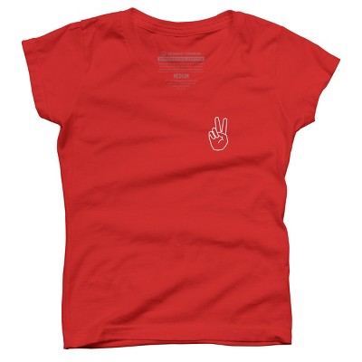 Girl's Design By Humans peace By desiredesign T-Shirt