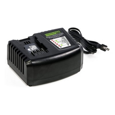 Greenworks C-400 40V 3Ah Rapid Lithium Ion Battery Lawn Care Power Tool Charger with Diagnostic LED Indicator