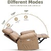 Swivel Electric Massage Chair, Rocking Recliner Chair with Vibration and Heating, Overstuffed Faux Leather Sofa W/USB, Power Glider - 3 of 4