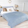 PiccoCasa Soft Warm Flannel Fleece Fuzzy Plush Lightweight Microfiber Bed Blanket - 2 of 4