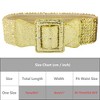 INSPIRE CHIC Women's Sequins Stretchy Bling Sparkly Shiny Wide Elastic Waist Belts 1 Pc - 4 of 4