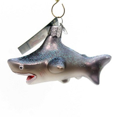 Old World Christmas 2.25 In Shark Ornament Attack Teeth Ocean Tree Ornaments