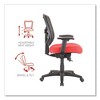 Alera Alera Elusion Series Mesh Mid-Back Swivel/Tilt Chair, Supports Up to 275 lb, 17.9" to 21.8" Seat Height, Red - 4 of 4