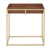 Ervyn Square End Table with Metal Base Natural/Gold Metal - Inspire Q - 4 of 4