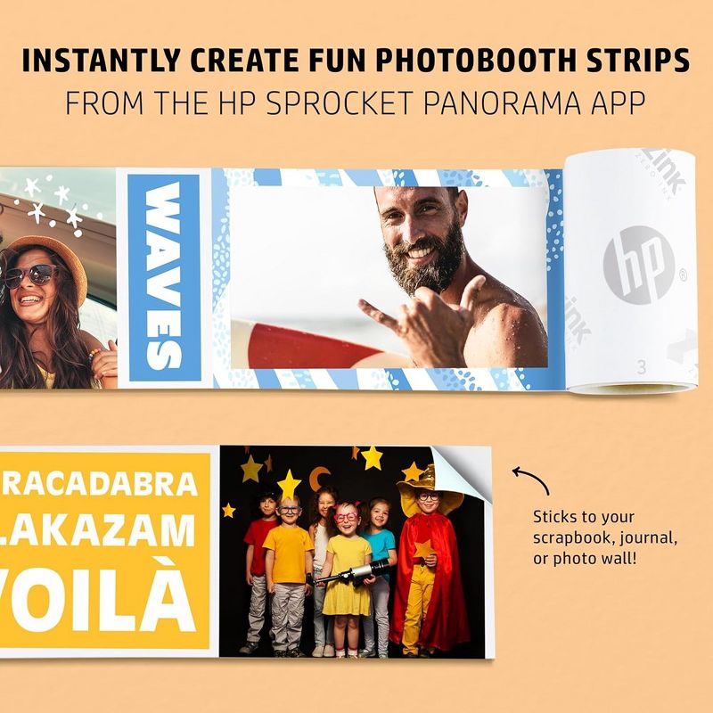 HP Sprocket Panorama Instant Portable Color Label & Photo Printer with Bluetooth, 4 of 9