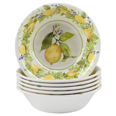 Set of 6 Lemon Zest All Purpose Bowls - Certified International