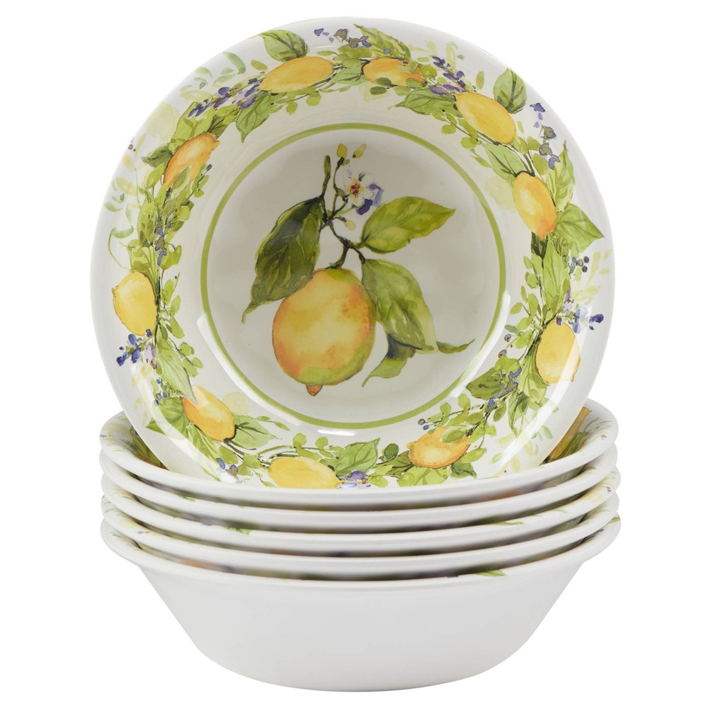 Photos - Other kitchen utensils Certified International Set of 6 Lemon Zest All Purpose Bowls  