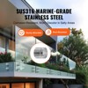 VEVOR Glass Clamp, 10 PCS Round Glass Railing Bracket for 0.31 "-0.62 " Tempered Glass, 316 Stainless Steel Glass Mounting Clamp, Silver - 3 of 4