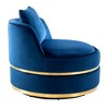 CAVINAS 360° Swivel Barrel Arm Chair,Velvet Accent Chair with Oversized Cushions for Living Room,Bedroom,Apartment - 2 of 4