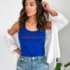 Simply Sage Market Women's America Cursive Racerback Graphic Tank - 2 of 3