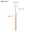 Unique Bargains Stainless Steel Wood Handle Flexible Polished Painting Mixing Scrapers 2 Pcs - 2 of 4