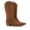 Women's Suede Italian Western Boots 144308 - 4 of 4