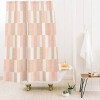 Little Arrow Cosmo Tile Shower Curtain Pink - Deny Designs: Abstract Microfiber, Machine Washable, Ring Top - 2 of 2