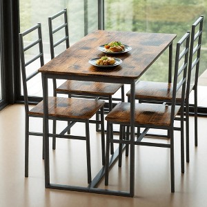5-Piece Dining Set with a Table and Four Chairs - 1 of 4