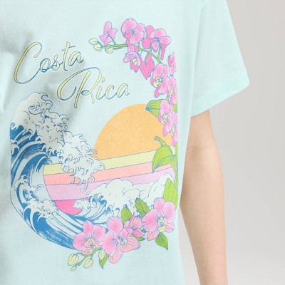 Детские Cat & Jack Girls' Oversized Short Sleeve Graphic Jersey T-Shirt - Cat & Jack™ Green M — фото 2