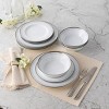 Noritake Silver Colonnade 12-Piece Dinnerware Set, Service for 4 - 3 of 4