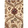 5' X 8' Ivory and Red Oriental Hand Tufted Non Skid Area Rug - 4 of 4