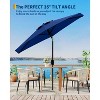 10FT Outdoor Patio Umbrella, Market/Table Umbrella with Push Button Tilt and Crank - 4 of 4