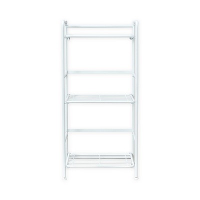 FlipShelf Black 3 Tier Metal Narrow Shelving Unit