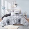 Elegant Tie Dye Print Microfiber Comforter Set, All Season Home Textile fits Colorful Lux Bedroom Decor - 2 of 4