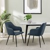 NicBex Dining Chairs Upholstered Chair Metal-footed Woven-Fabric Dining Chair for Dining Room, Living room, Light Gray - 4 of 4