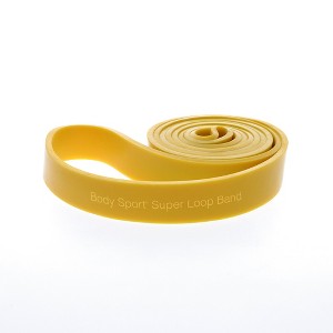 BodySport Super Loop Tube, Stretching Tool for Training & Rehabilitation, Medium Weight Resistance Band, Yellow - 1 of 4