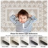 4x6 Washable Rugs Vintage Floral Non-Slip Area Rug with Fringe, Machine Washable Thin Carpet (Beige) - 3 of 4