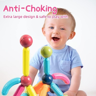 Contixo Multicolor 68-Piece Magnetic STEM Building Blocks Set