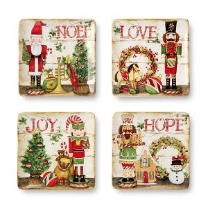 Certified International (Set of 4) 8.5" Nutcracker Parade  Dessert Plates - 1 of 4