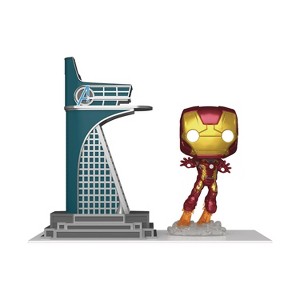 Pop! Town: Avengers: Age of Ultron - Avengers Tower with Iron Man (Glow-in-The-Dark) PX Vinyl Figure - 1 of 4