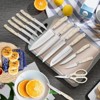 Attop 15-Piece Forged Knife Block Set - High-Carbon Stainless Steel Kitchen Knives with Sharpening Rod & Wood Block - 4 of 4