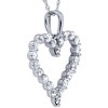 Pompeii3 3/4Ct Diamond Heart Pendant in White or Yellow Gold - 2 of 4