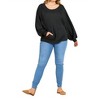 Women's Kangaroo Pocket Waffle Knit Top - umgee - 4 of 4