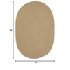 Colonial Mills Boca Raton - Cuban Sand 5 Ft x8 Ft Oval Rug Indoor/Outdoor 100% Polypropylene - 2 of 4