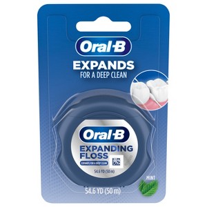 Oral-B Expandable Dental Floss, Mint, Expands For A Deep Clean, 50M - 1 of 4