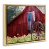 Stupell Industries Red Barn with American Flag, 31" x 25" - 3 of 4