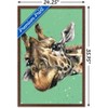 Trends International Snowtap - Giraffe Photobomb Framed Wall Poster Prints - 3 of 4