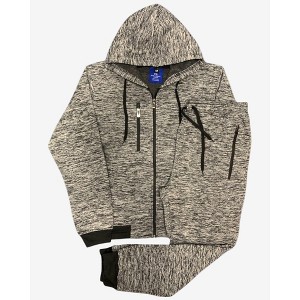 Men’s Warm Winter Tech Fleece Sweat Jacket Sweatpants Jogger Outfit - 1 of 4