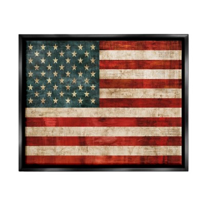 Stupell Industries US American Flag Wood Textured Design
